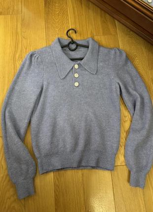 Кофта с воротником размер м
