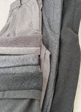 Теплые шерстяные брюки брюки прямого кроя, широкие палаццо р-ры 42-50