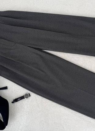 Теплые шерстяные брюки брюки прямого кроя, широкие палаццо р-ры 42-50