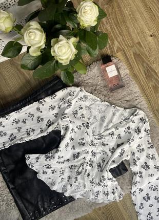 Блуза в цветы блуза h&m белая блузка