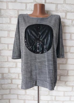 Кофта реглан жіночий сірий меланж janina