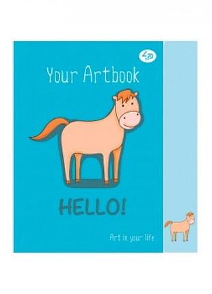 Блокнот а5 profiplan 48л. artbook horse термоклей мягкая обкл. (1)