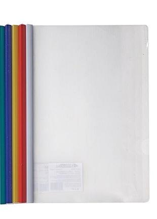 Папка з затиском-планкою до 35арк 4office 4-249 а4 (10/200)