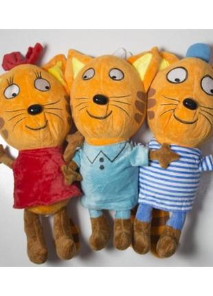 Мягкая игрушка герои мультфильмов три коты 40см