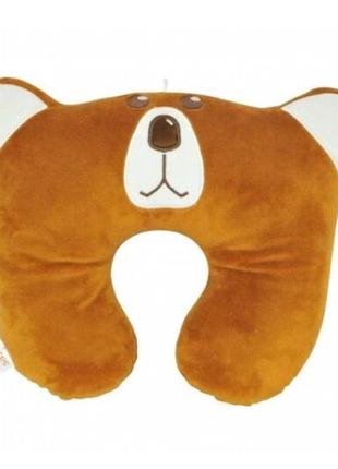 Подушка подголовник мишка 38*28см tigres