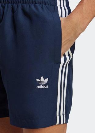 Темно-синие спортивные шорты adidas originals