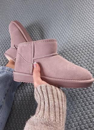 Угги женские, ugg&nbsp; розовые натуральная замша