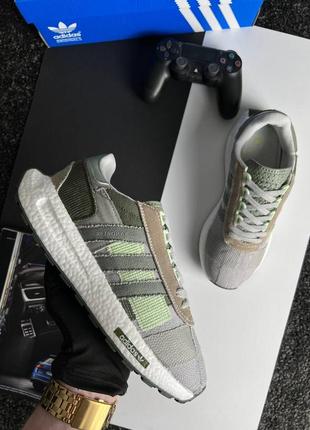 Чоловічі кросівки adidas originals retropy e5 texture white grey green