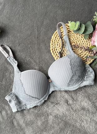 Бра ліф peony florale сірий з мереживом бюстгалтер 75в triumph