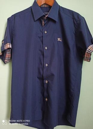 Мужская рубашка в с короткими рукавами от 2000s burberry