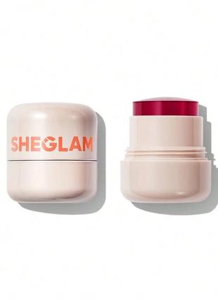 Зволожуючий тинт для губ та щік sheglam jelly-licious hydrating lip & blush tint howdy , желейні румʼяна