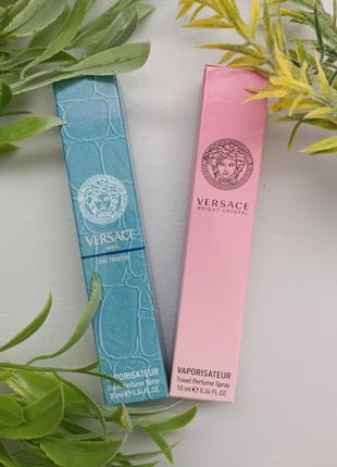 ❤️‍🔥набор парфюм 10 мл 2шт парфюма женский и мужской в стиле ✨ versace ✨ bright ✨ crystal ✨eau✨fraiche✨ версачивое