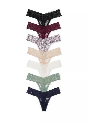 Кружевные трусики стринги victoria’s secret оригинал