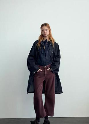Джинсы trf relaxed fit balloon со средней посадкой