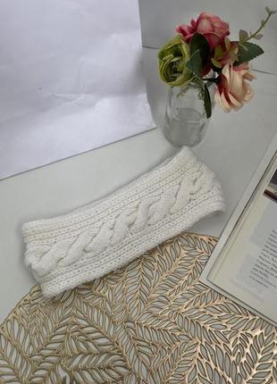 Жіноча вʼязана повʼязка на голову 🤍