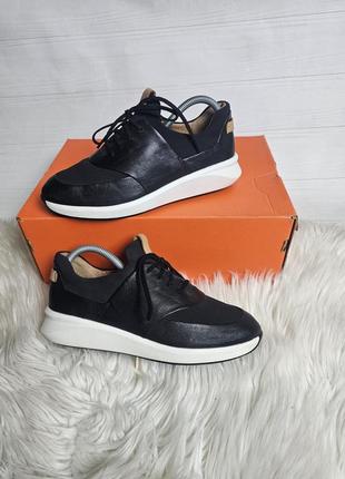 Кожаные кроссовки clarks 37.5 размер