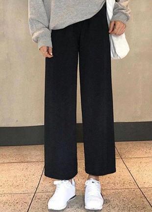 Брюки укороченные женские широкие кюлоты zara