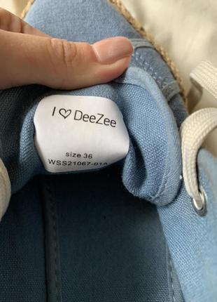Deezee эспадрильи wss21067-01a голубые джинсовые кеды на соломенной подошве 36 размер10 фото