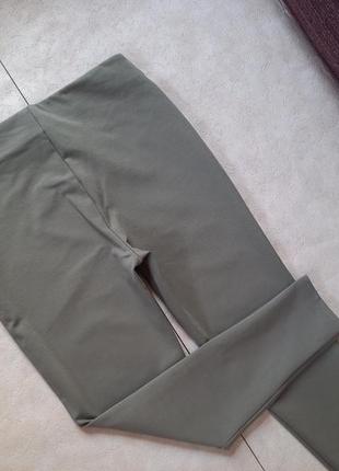 Брендовые плотные леггинсы штаны скинни c высокой талией hallhuber, 16 размер.2 фото