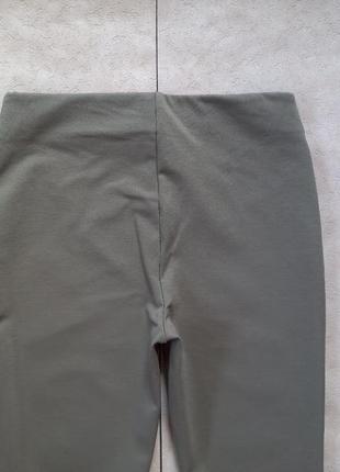 Брендовые плотные леггинсы штаны скинни c высокой талией hallhuber, 16 размер.6 фото
