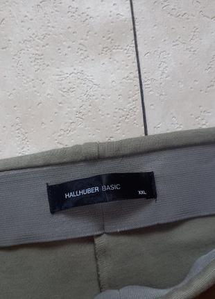 Брендовые плотные леггинсы штаны скинни c высокой талией hallhuber, 16 размер.3 фото