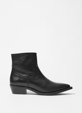 Кожаные ботильоны с острым носком & other stories 1224304001