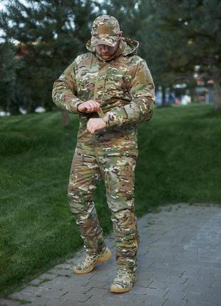 Тактичний зимовий мембранний костюм ak 2.0 lvl 7 multicam"snow defender" 200 gr