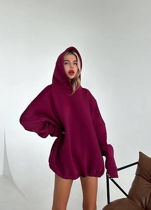 Теплая оверсайз худи 9