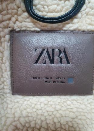 Куртка,дубленка авиатор,zara8 фото