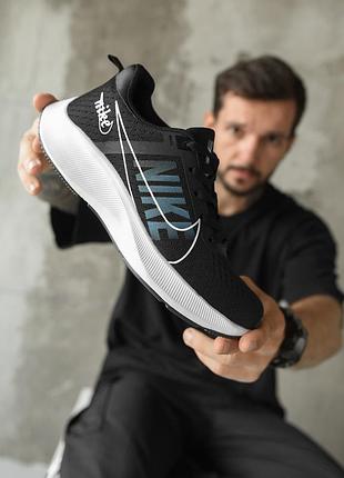 Мужские кроссовки nike к3 пена черные сетка