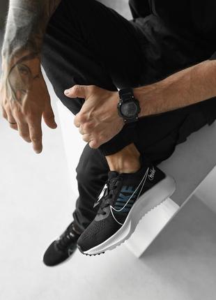 Мужские кроссовки nike к3 пена черные сетка5 фото