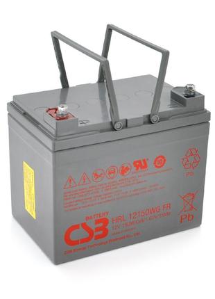 Аккумуляторная батарея csb hrl12150wfr, 12v 38ah (195х130х172мм) , 11.75 kg q1/72 (вьетнам) склад одесса 26200