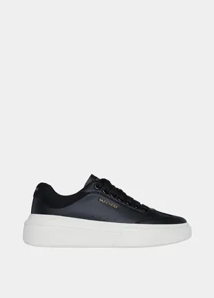 skechers Cena cordova classic кеди низькі трендові базові жіночі кросівки чорні з білою підошвою