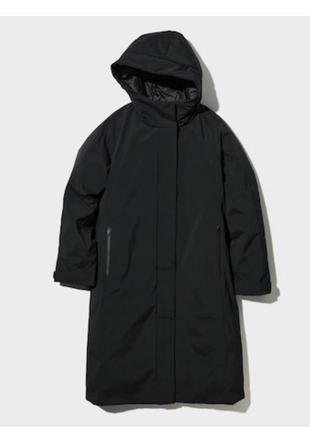 Довге ультратепле гібридне пухове пальто uniqlo