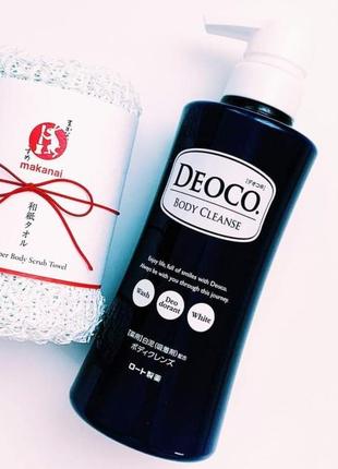 Гель для душу rohto deoco medicated body cleanse, 350 мл, японія