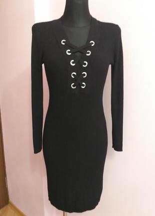 Платье в рубчик, хит сезон/s,m