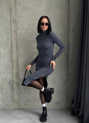 Сукня  тепла. розріз