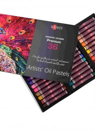 Пастель масляная 36 цветов santi