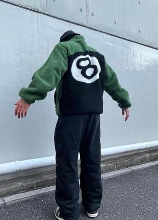 Stussy 8 ball sherpa тепла кофта / куртка