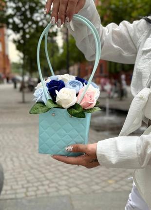 Букет из мыльных цветов 🌸2 фото
