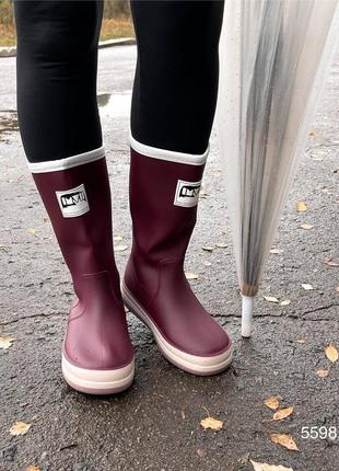 Стильные женские резиновые сапоги ❤️ осенние сапоги в трендовом цвете ❤️