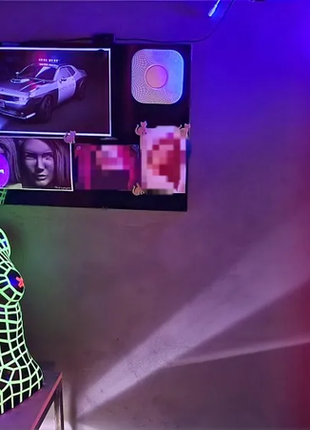 Ультрафиолетовая лампа светильник (395-400 нм, 220 в/50 вт) без вилки и выключателя