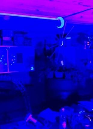 Ультрафиолетовая лампа светильник (395-400 нм, 220 в/50 вт) без вилки и выключателя