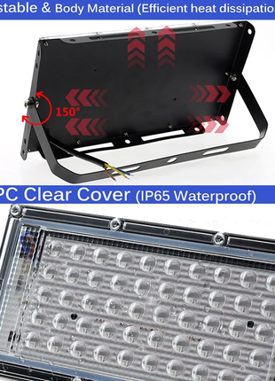 Ультрафиолетовая лампа светильник (395-400 нм, 220 в/50 вт) без вилки и выключателя