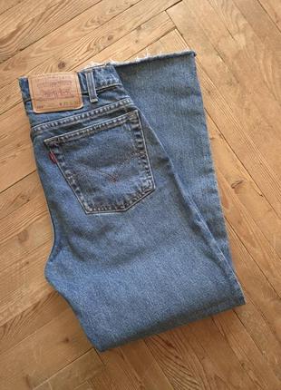 Винтажные голубые голубые прямые джинсы levi's 516 джинсы levi's 501 винтаж высокая посадка талия