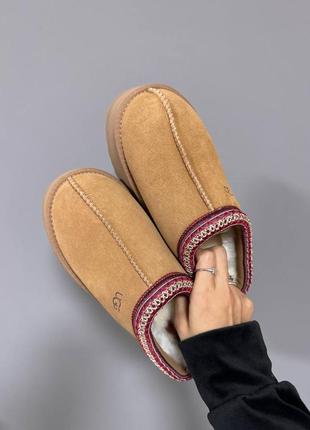 Ugg tazz platform chestnut premium женские угги на меху теплые зимние