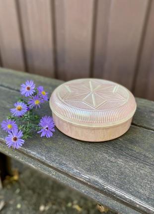 1960-е! 🌟звездочка 🪡🧵копничка округлая карболит хрустящий пластик шкатулка