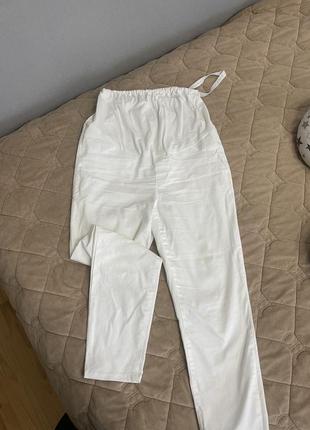 Джинси для вагітних білого кольору