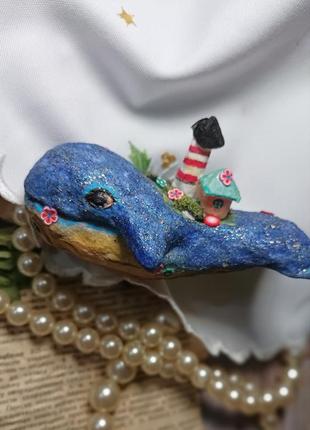 Ватная игрушка, игрушка на елочку,синий 🐳 кит