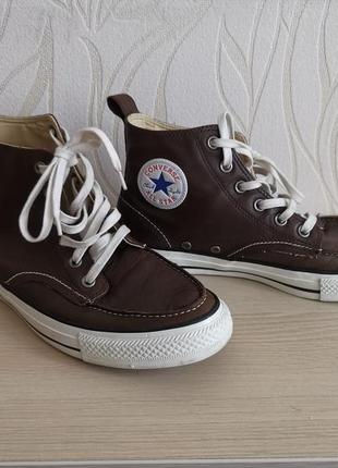 Кросівки converse шкіряні мокасини кеди кожаные туфли